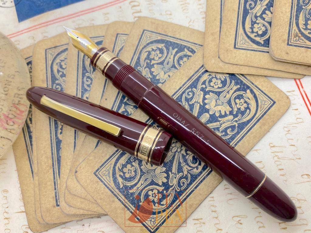OMAS 557/S BURGUNDY - 1980s | Tenpen - By Letizia Iacopini